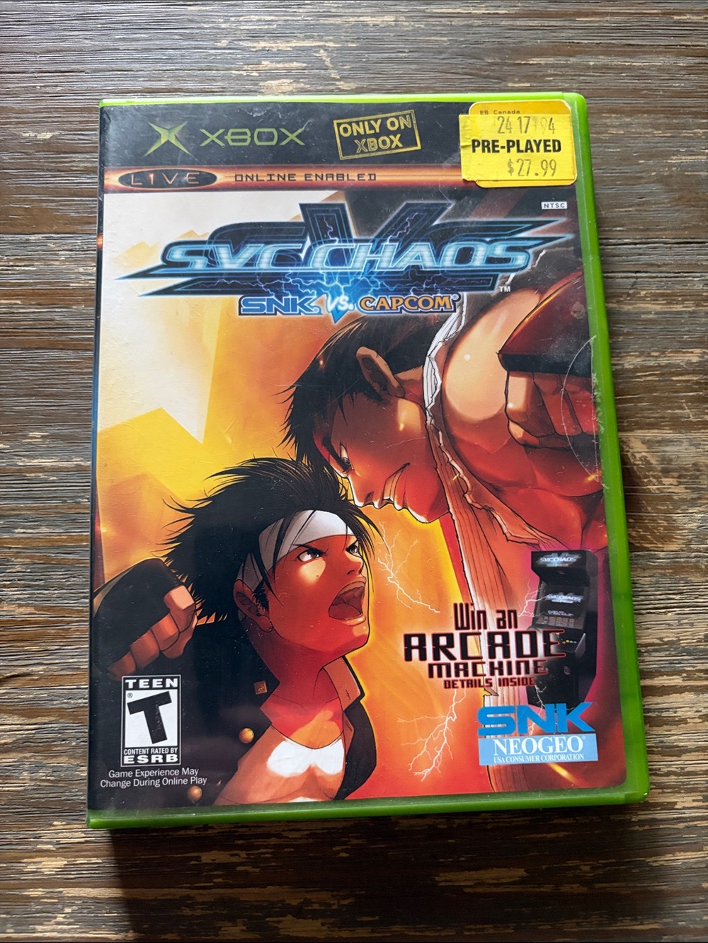 SNK vs CAPCOM XBOX video game